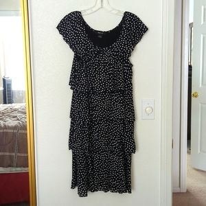 Style & Co Ruffled Dress, L